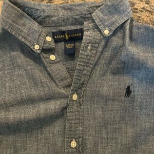 Ralph Lauren Blue Button-Down Shirt
